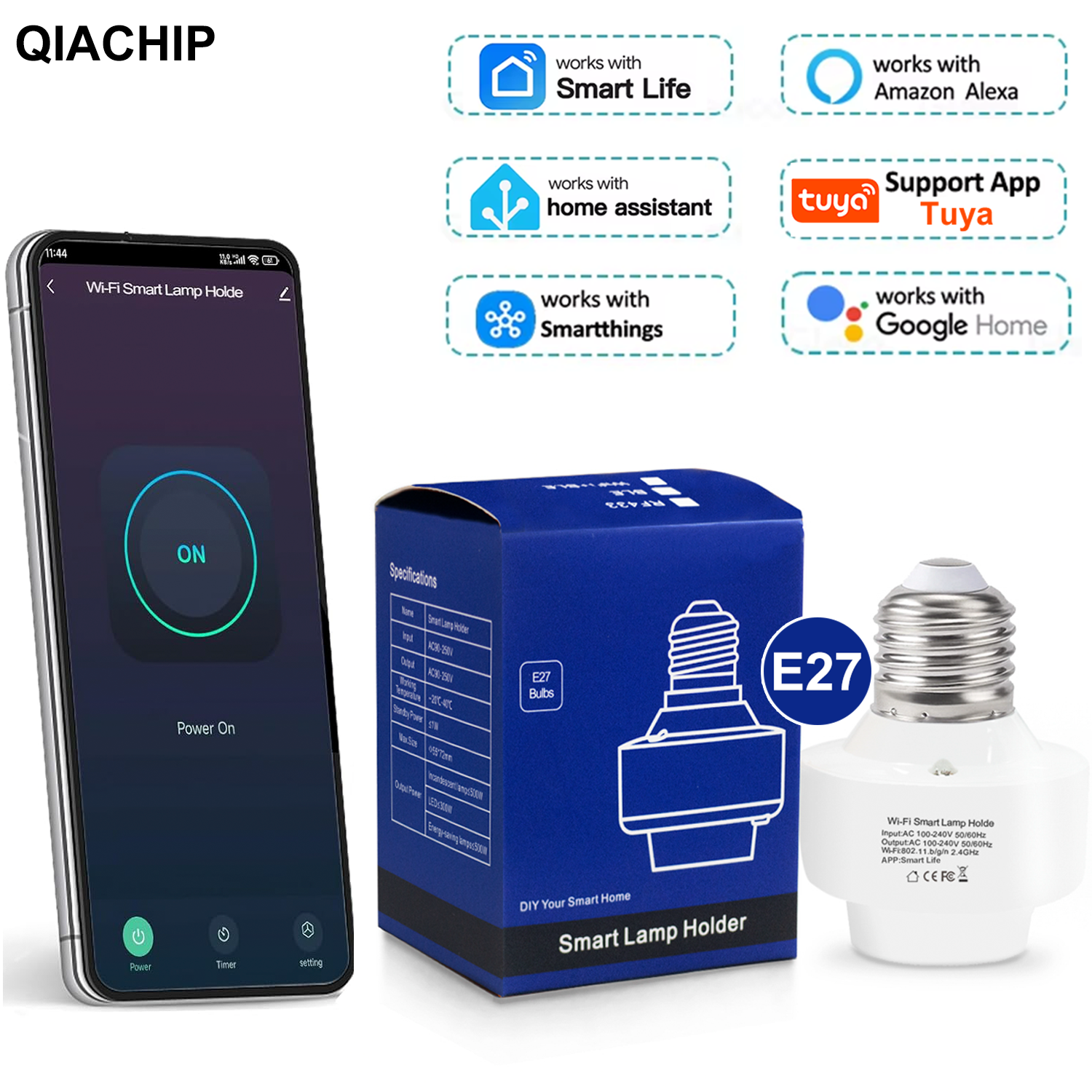 Smart Home Sistem - Tuya Smart E27 Socket Switch APP
