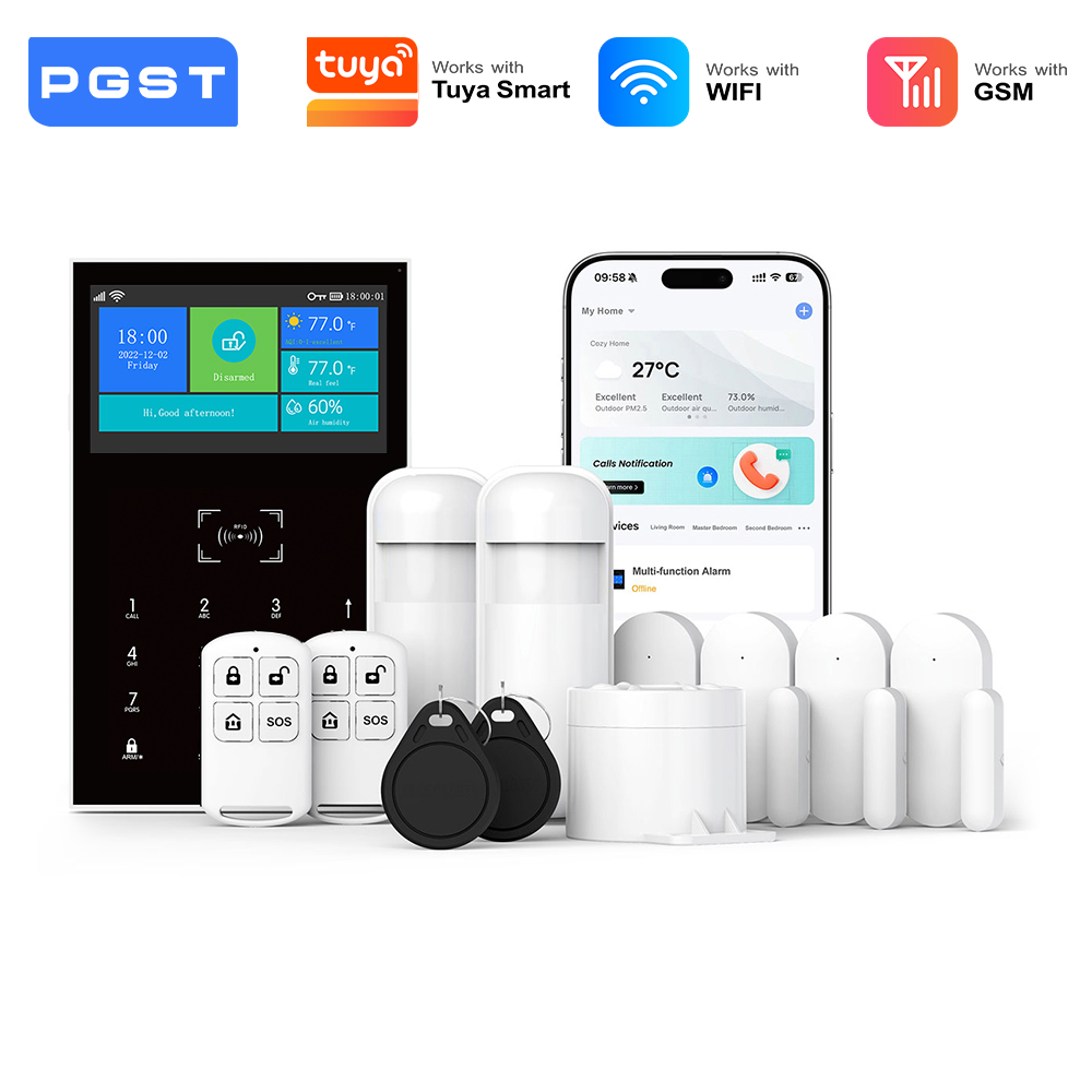 PGST 2G GSM WiFi Alarm System  - Smart Home Demo Kit avaliação e preço