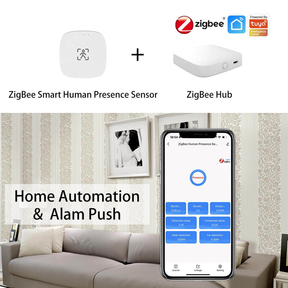 ZigBee Wifi 5.8/24G MmWave Rad - Zigbee Motion Sensor avaliação e preço