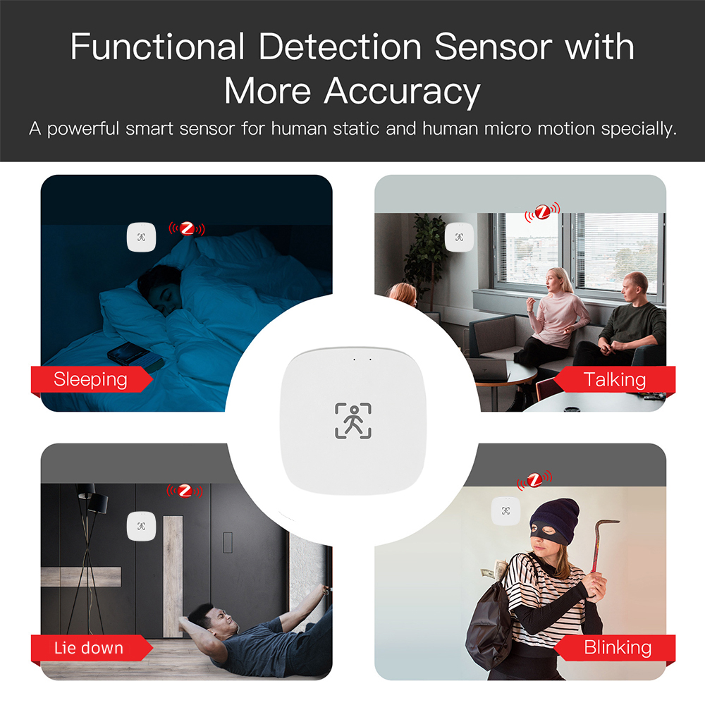 ZigBee Wifi 5.8/24G MmWave Rad - Zigbee Motion Sensor avaliação e preço