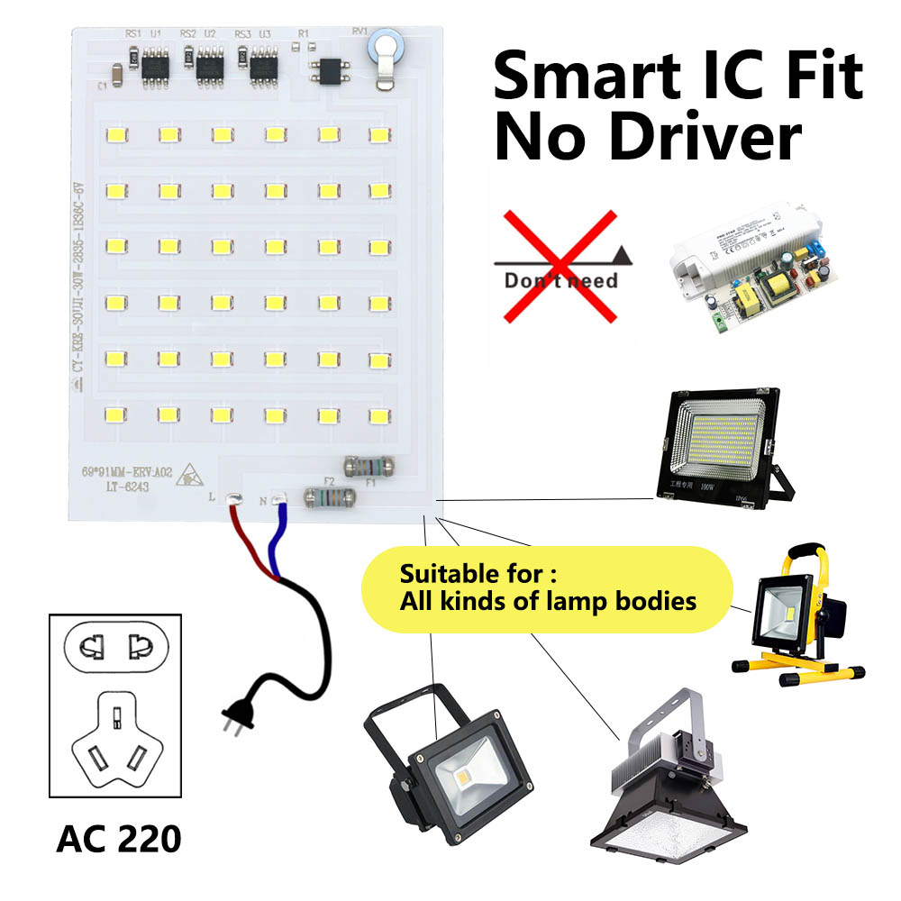 LED COB Lamp Bead 10W 20W 30W  - Smart Bulb avaliação e preço