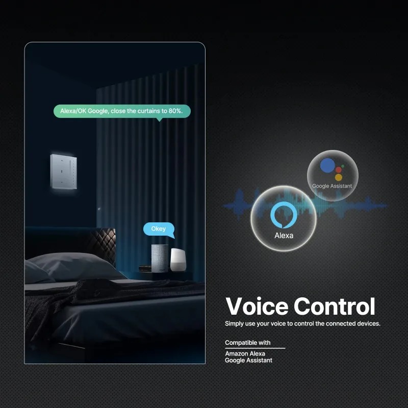 ZigBee Smart Curtain Switch US - Smart Home Panel avaliação e preço