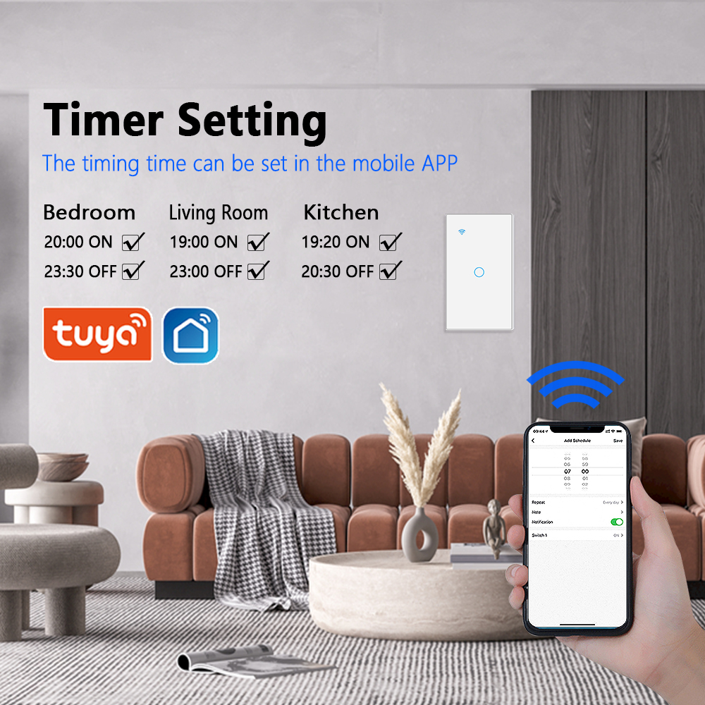 118 US Tuya Sensors Touch Swit - Smart Home Utilities avaliação e preço