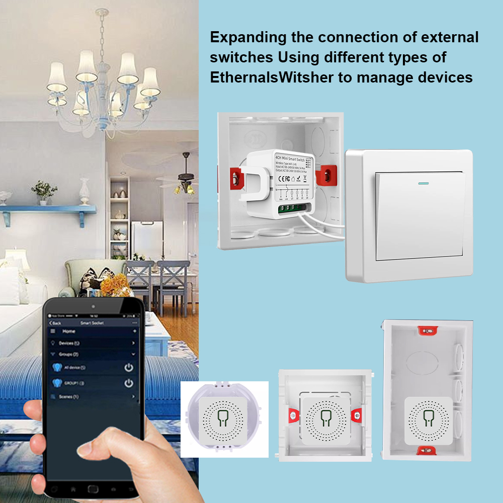 Tuya WiFi Smart Switch 1/2/3/4 - Smart Home Sistem avaliação e preço