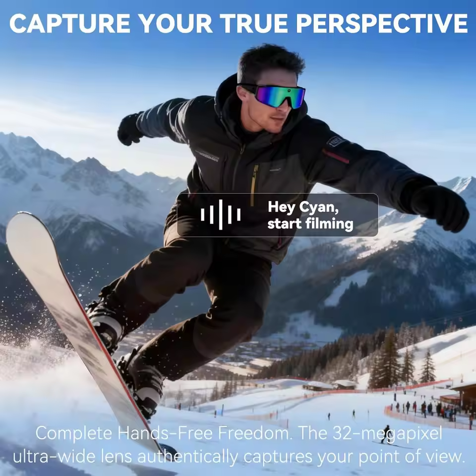 Smart AI Camera Glasses 1200P  - Smart Home Outdoor Camera avaliação e preço