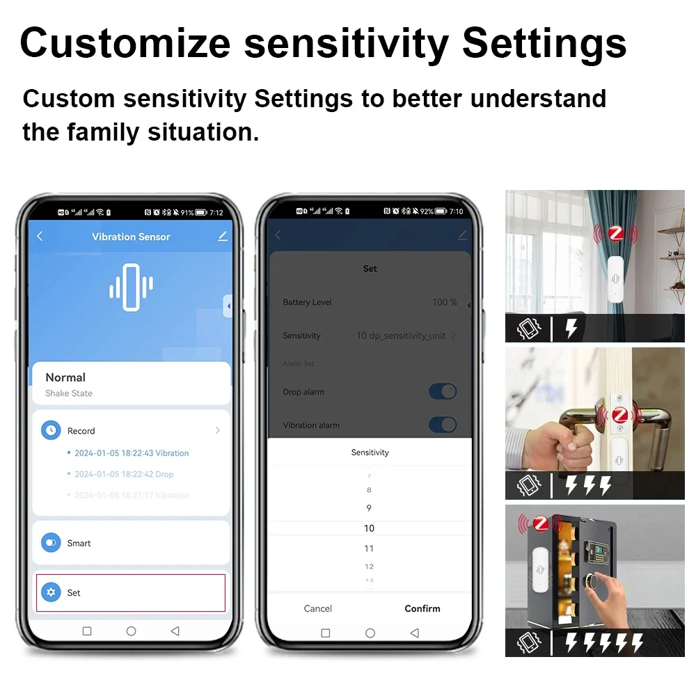 Smart Vibration Sensor ZigBee  - Zigbee Motion Sensor avaliação e preço