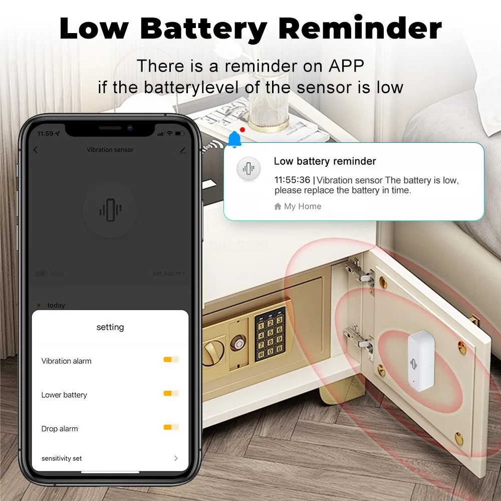 Smart Vibration Sensor ZigBee  - Zigbee Motion Sensor avaliação e preço
