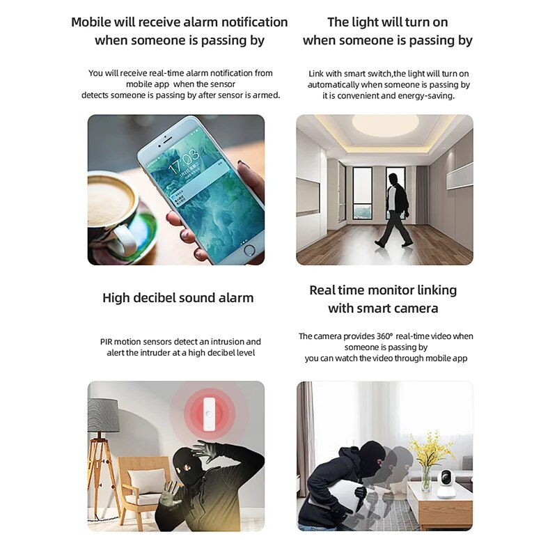 Tuya WiFi Zigbee PIR Motion Se - Zigbee Motion Sensor avaliação e preço