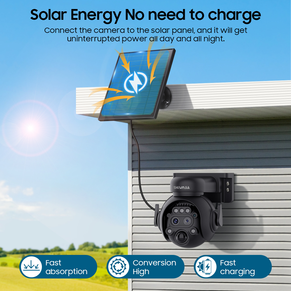 SHIWOJIA 12X Zoom 4G LTE Solar - Smart Home Outdoor Camera avaliação e preço