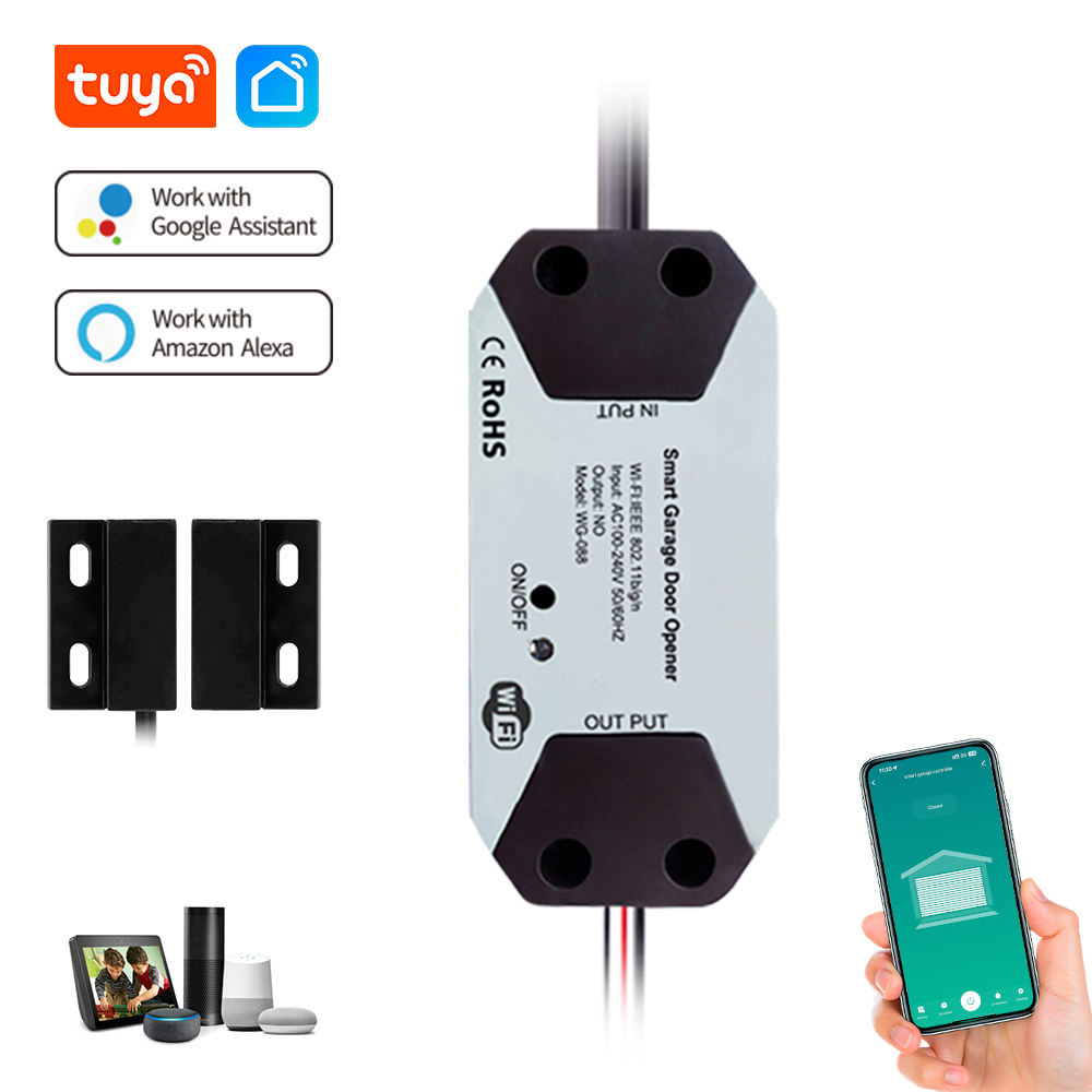 Tuya ZigBee Garage Door Contro - Smart Garage Door Opener avaliação e preço