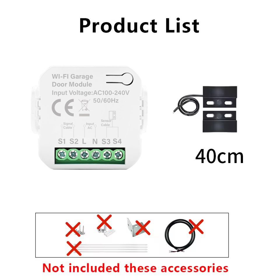 Smart Tuya WiFi Garage Door Sw - Smart Garage Door Opener avaliação e preço