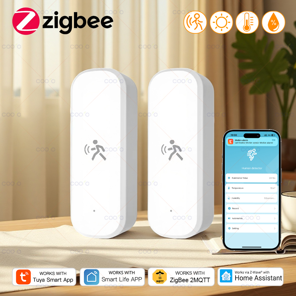 Tuya Zigbee Motion Sensor 10G  - Zigbee Motion Sensor avaliação e preço