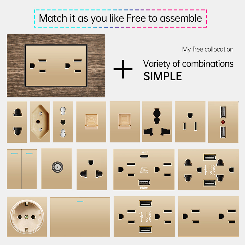 PSSRISE US Standard 118mm USB  - Smart Home Panel avaliação e preço