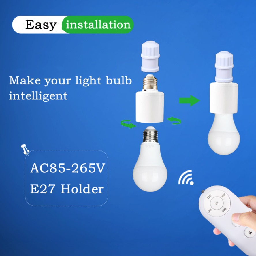 E27 60W Wireless Remote Contro - Smart Bulb avaliação e preço