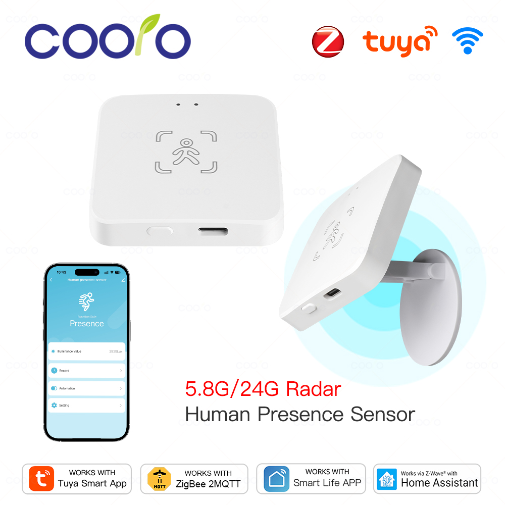 Tuya WiFi/ Zigbee Smart Human  - Zigbee Motion Sensor avaliação e preço