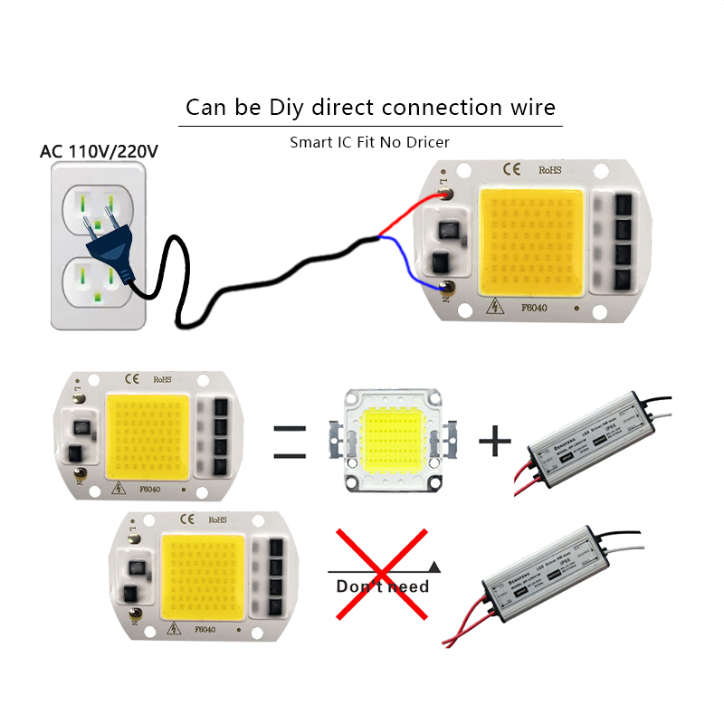 3000K 6000K LED COB Chip Light - Smart Bulb avaliação e preço