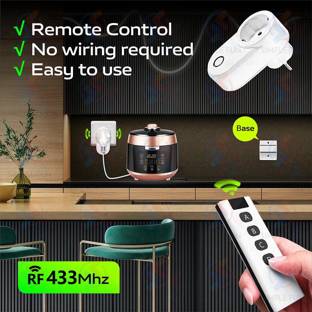 433Mhz Wireless Remote Control - Smart Home Utilities avaliação e preço
