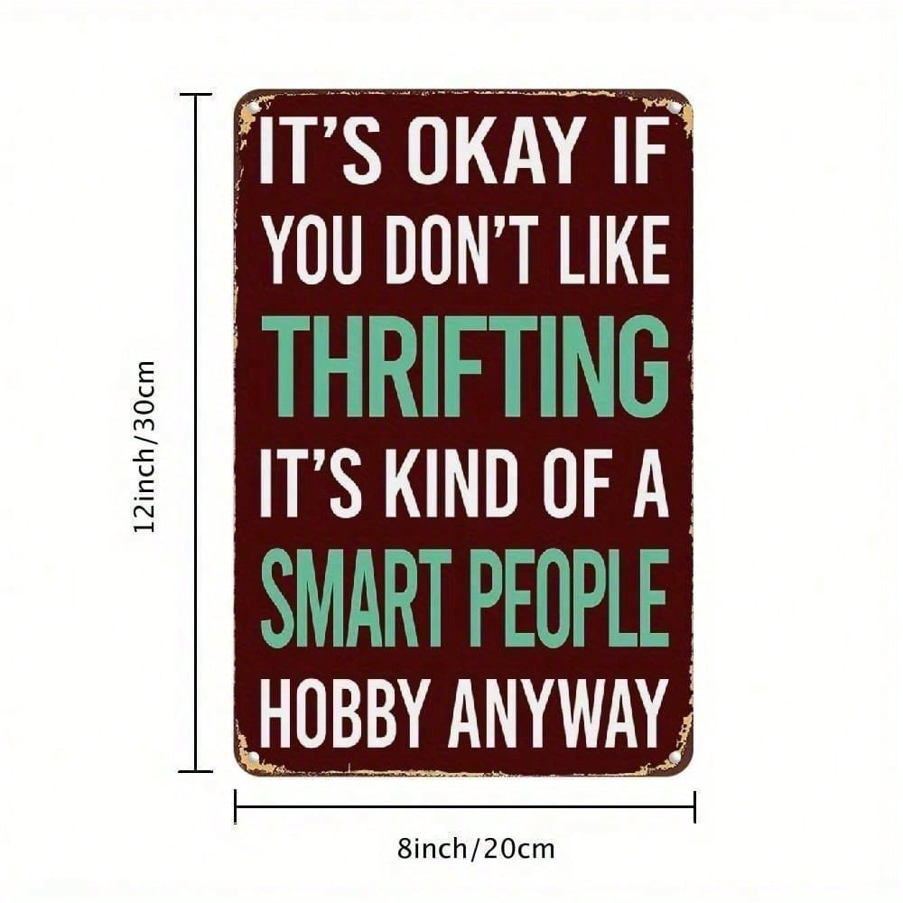 Vintage Metal Wall Sign Sarcas - Smart Home Quotes avaliação e preço