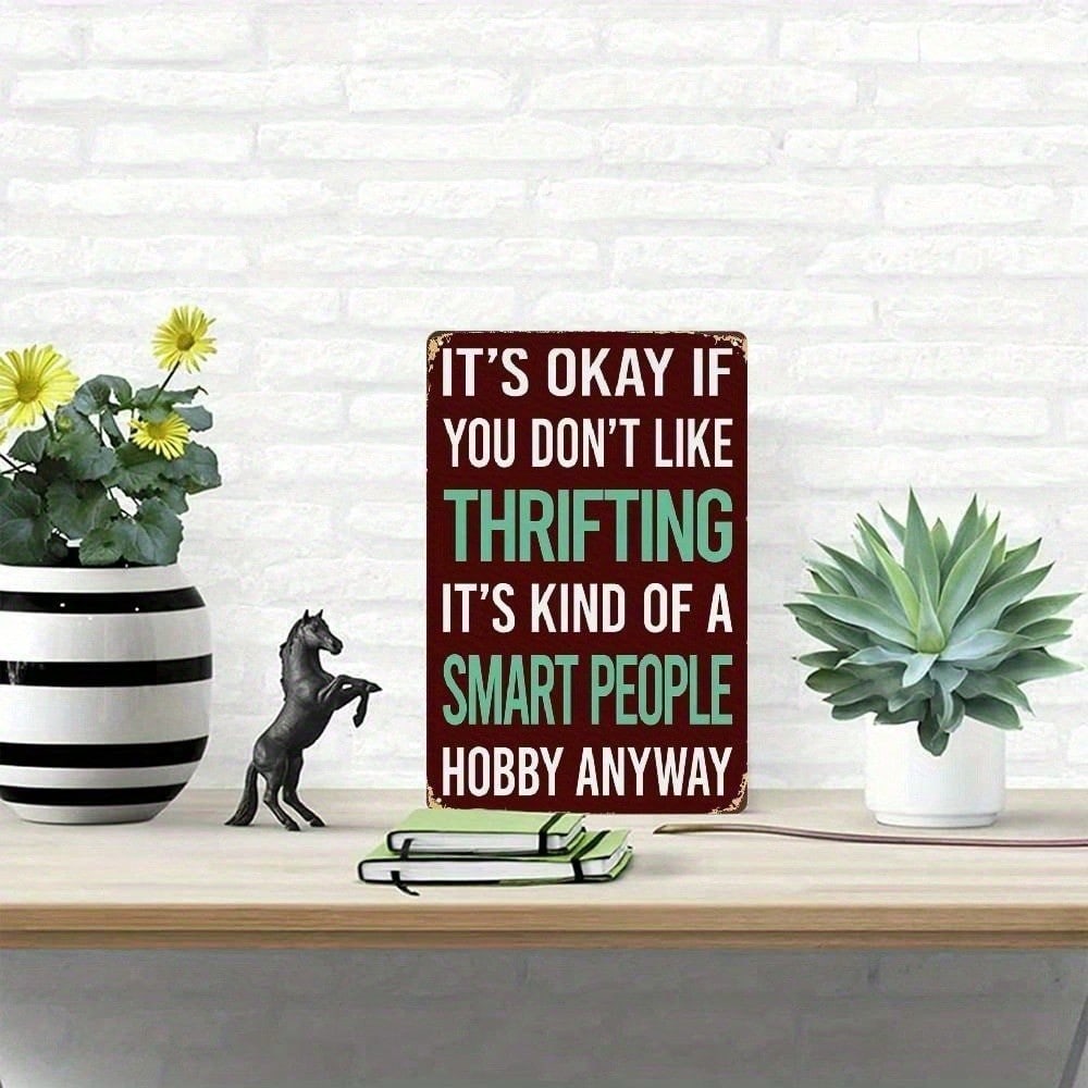 Vintage Metal Wall Sign Sarcas - Smart Home Quotes avaliação e preço
