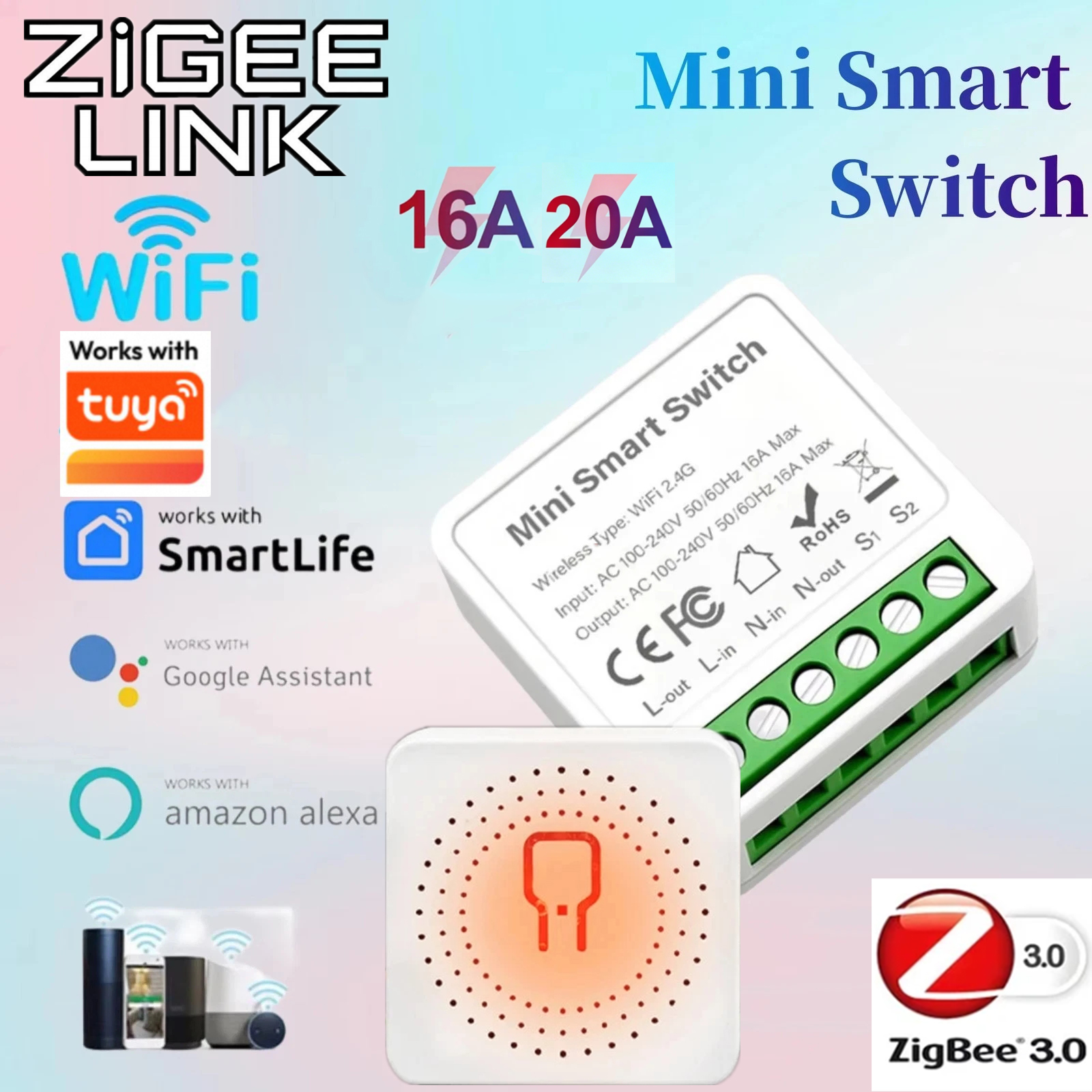 For Tuya Mini Smart WiFi Switc - Smart Home Sistem avaliação e preço