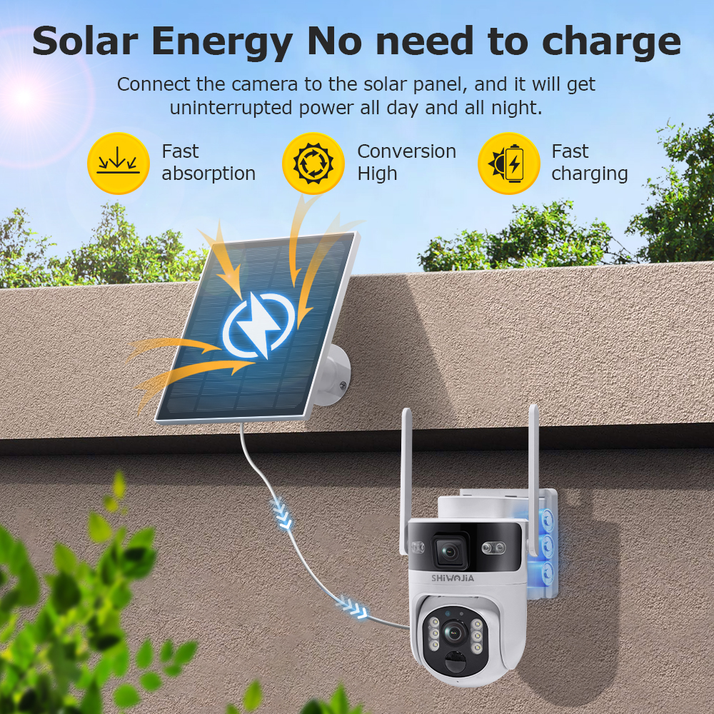 SHIWOJIA 4G LTE Solar Security - Smart Home Outdoor Camera avaliação e preço