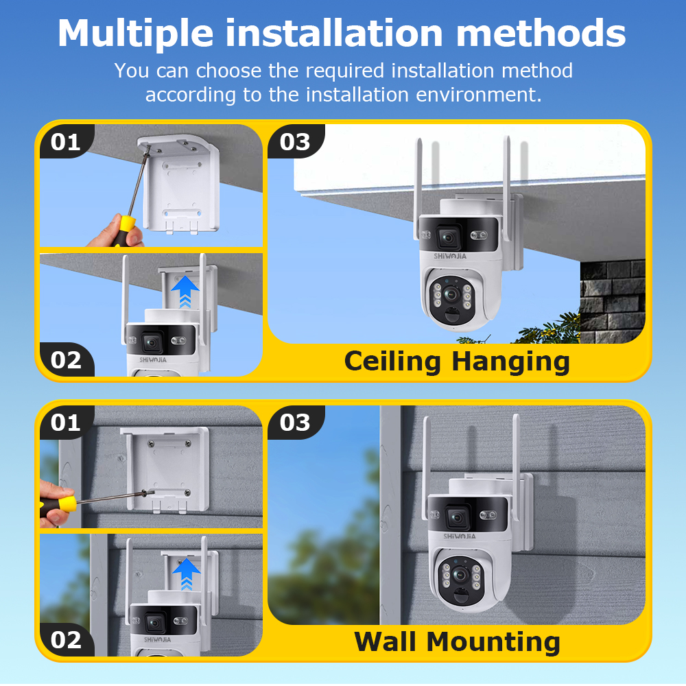SHIWOJIA 4G LTE Solar Security - Smart Home Outdoor Camera avaliação e preço