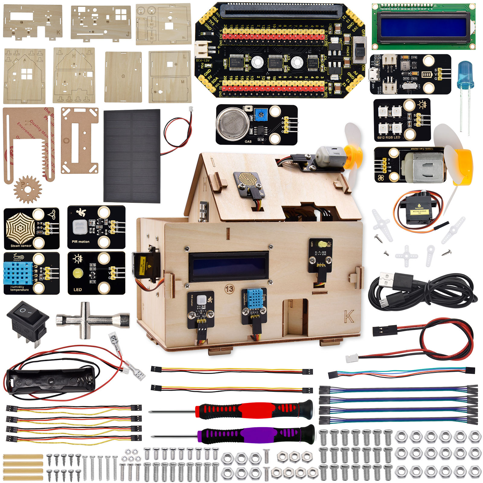 Keyestudio STEM Microbit V2 Sm - Smart Home Demo Kit avaliação e preço