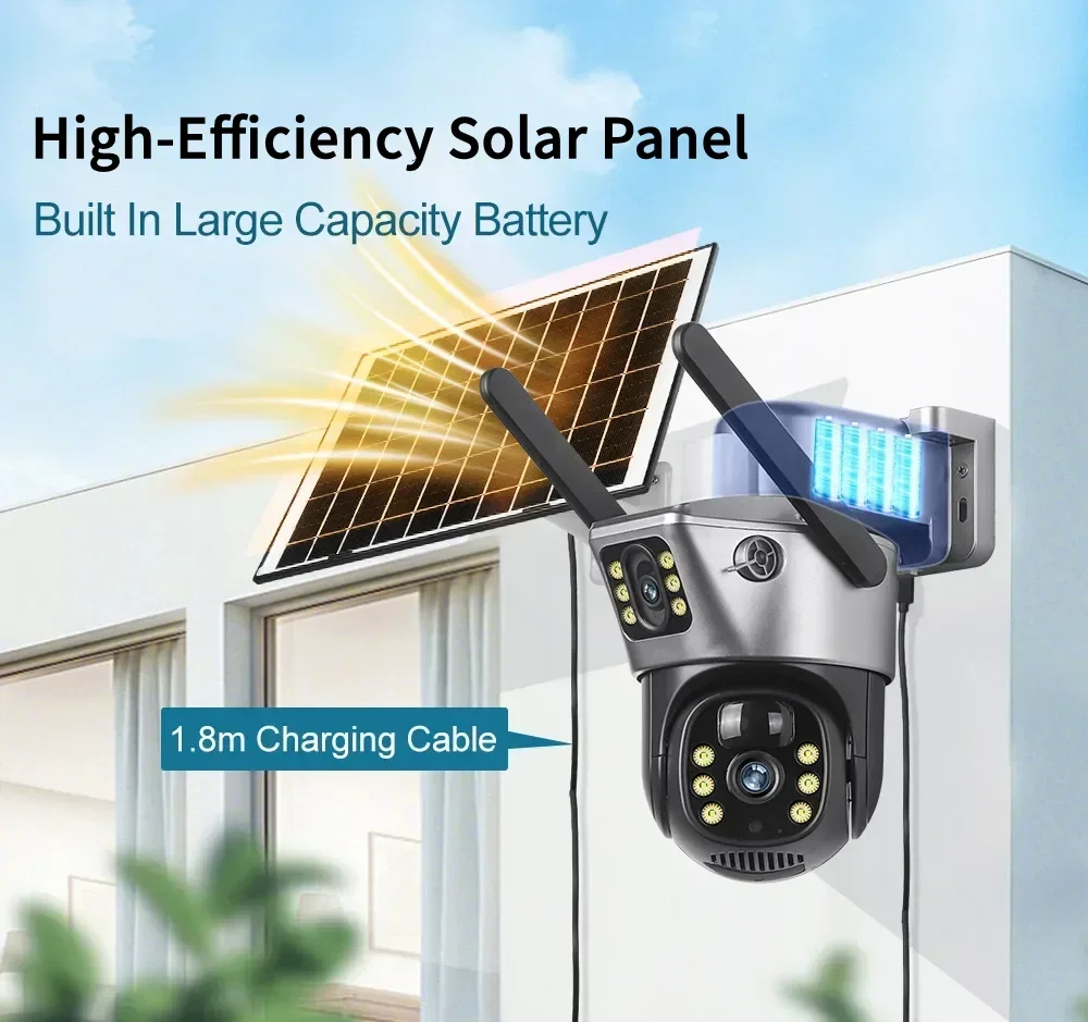 Tahlitech Solar Camera 4G Sim  - Smart Home Outdoor Camera avaliação e preço