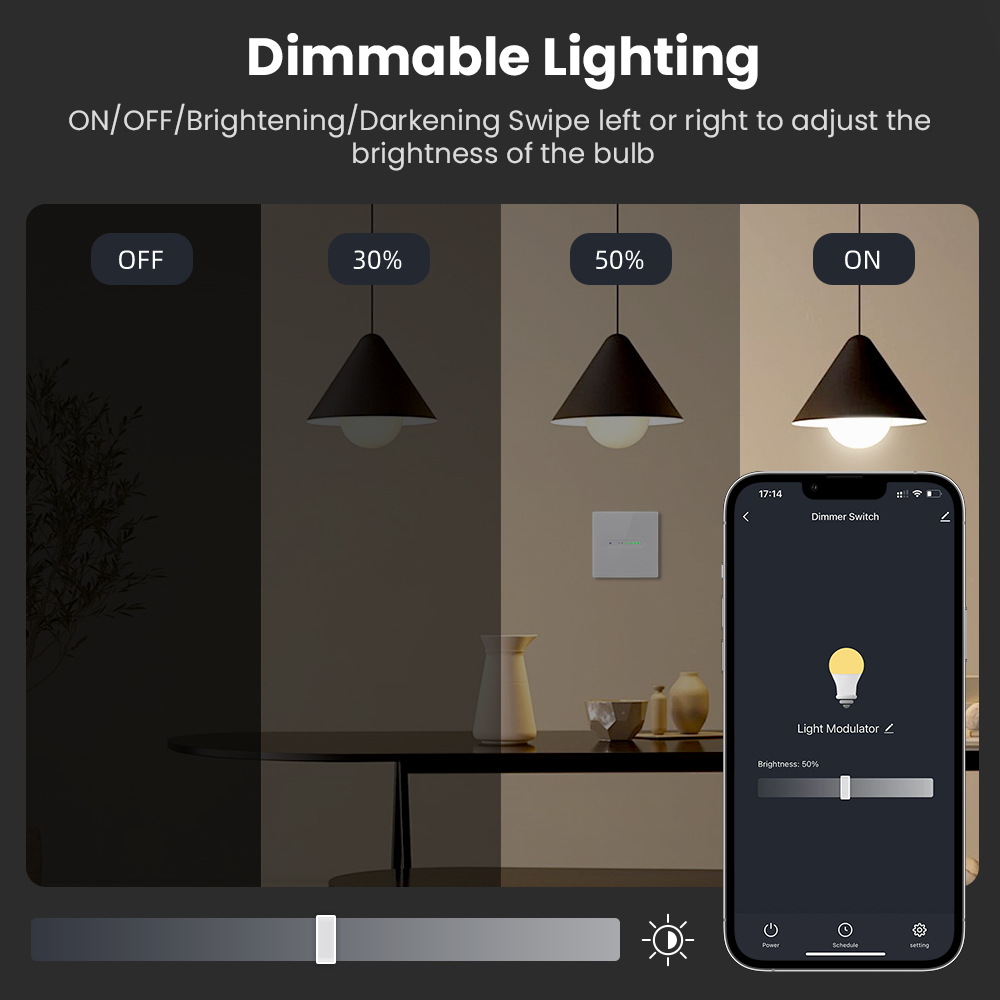 AVATTO WiFi 1/2 Gang Smart Dim - Smart Home Panel avaliação e preço