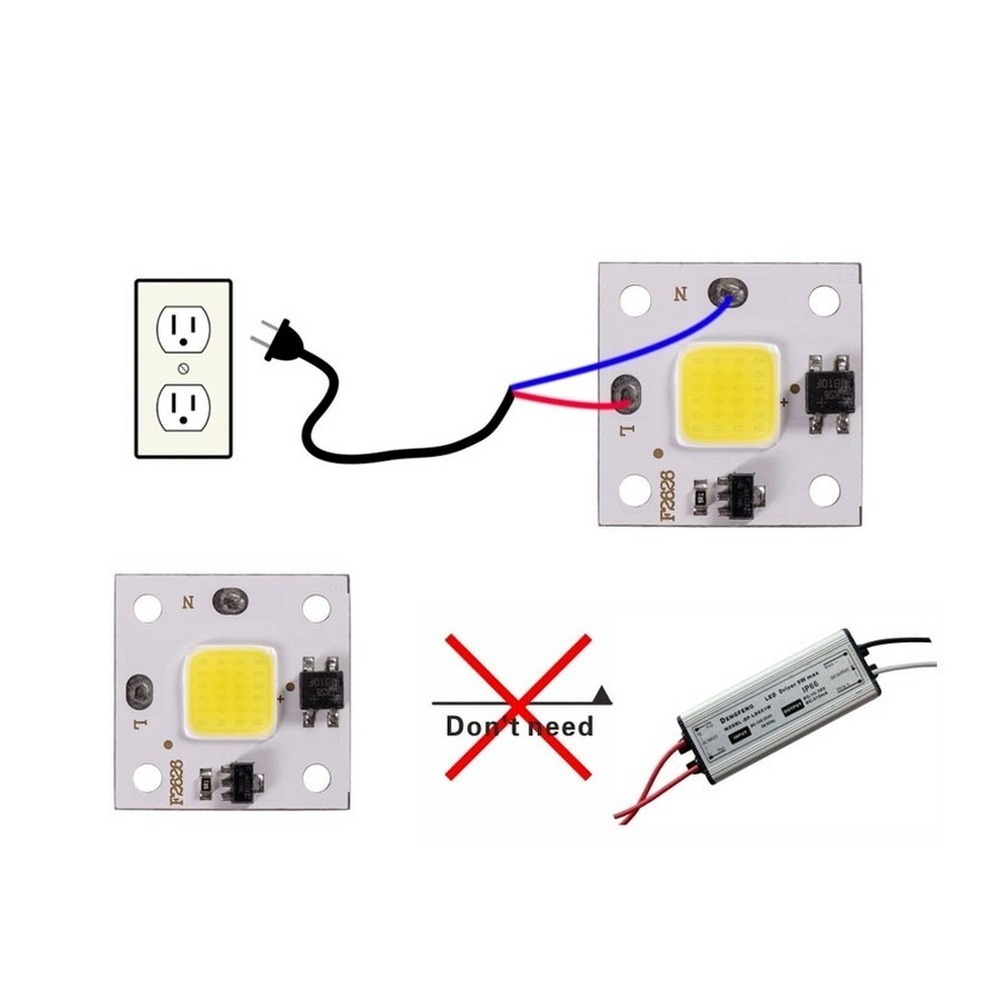 10W COB module 220V LED Chip D - Smart Bulb avaliação e preço