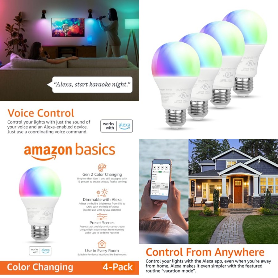 Smart A19 LED Light Bulb,,9W 6 - Smart Bulb avaliação e preço