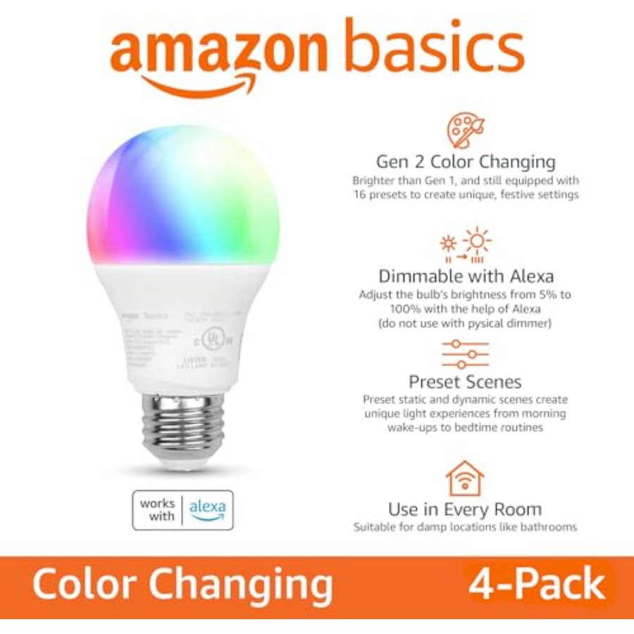 Smart A19 LED Light Bulb,,9W 6 - Smart Bulb avaliação e preço