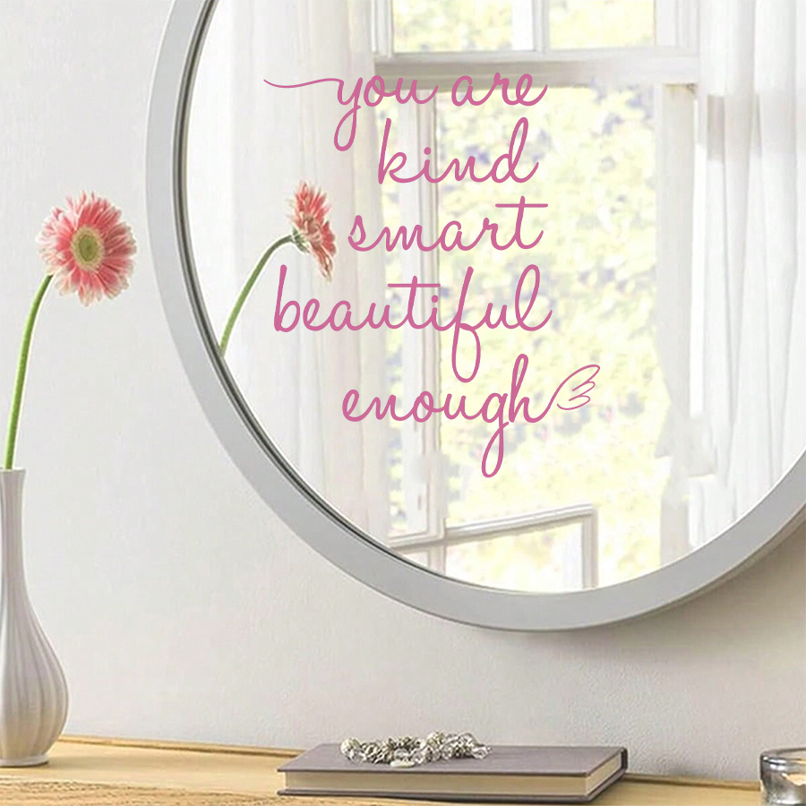 Inspirational Quote Mirror Dec - Smart Home Quotes avaliação e preço