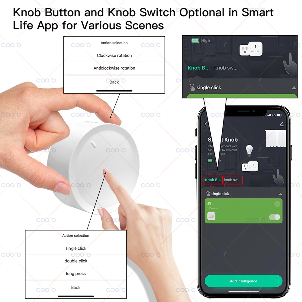 Tuya ZigBee Smart Knob Switch  - Smart Home Utilities avaliação e preço