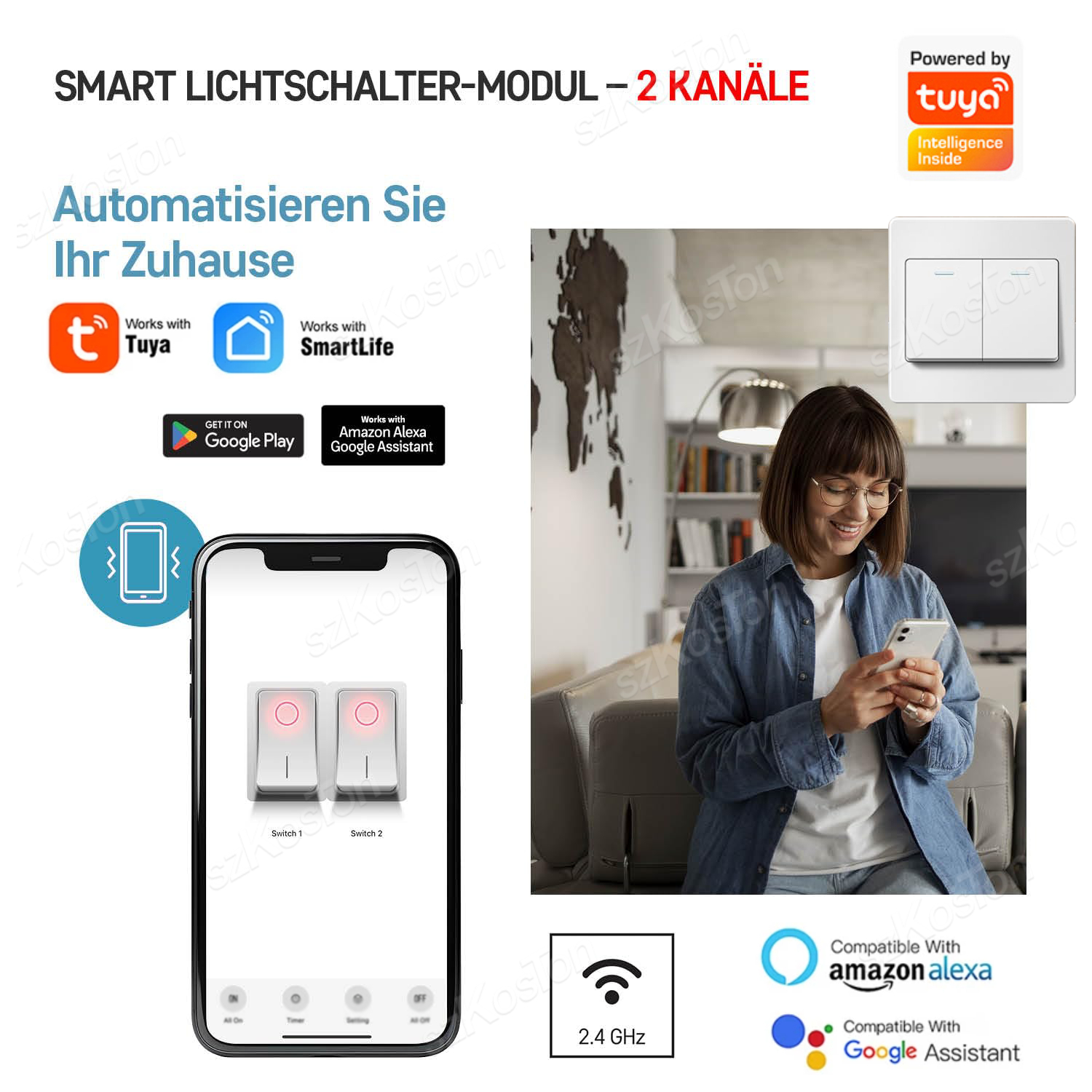 16A Tuya WiFi Smart Switch Mod - Smart Home Sistem avaliação e preço