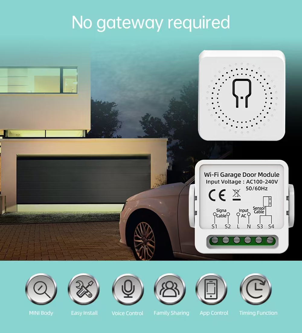 WiFi garage door controller fo - Smart Garage Door Opener avaliação e preço