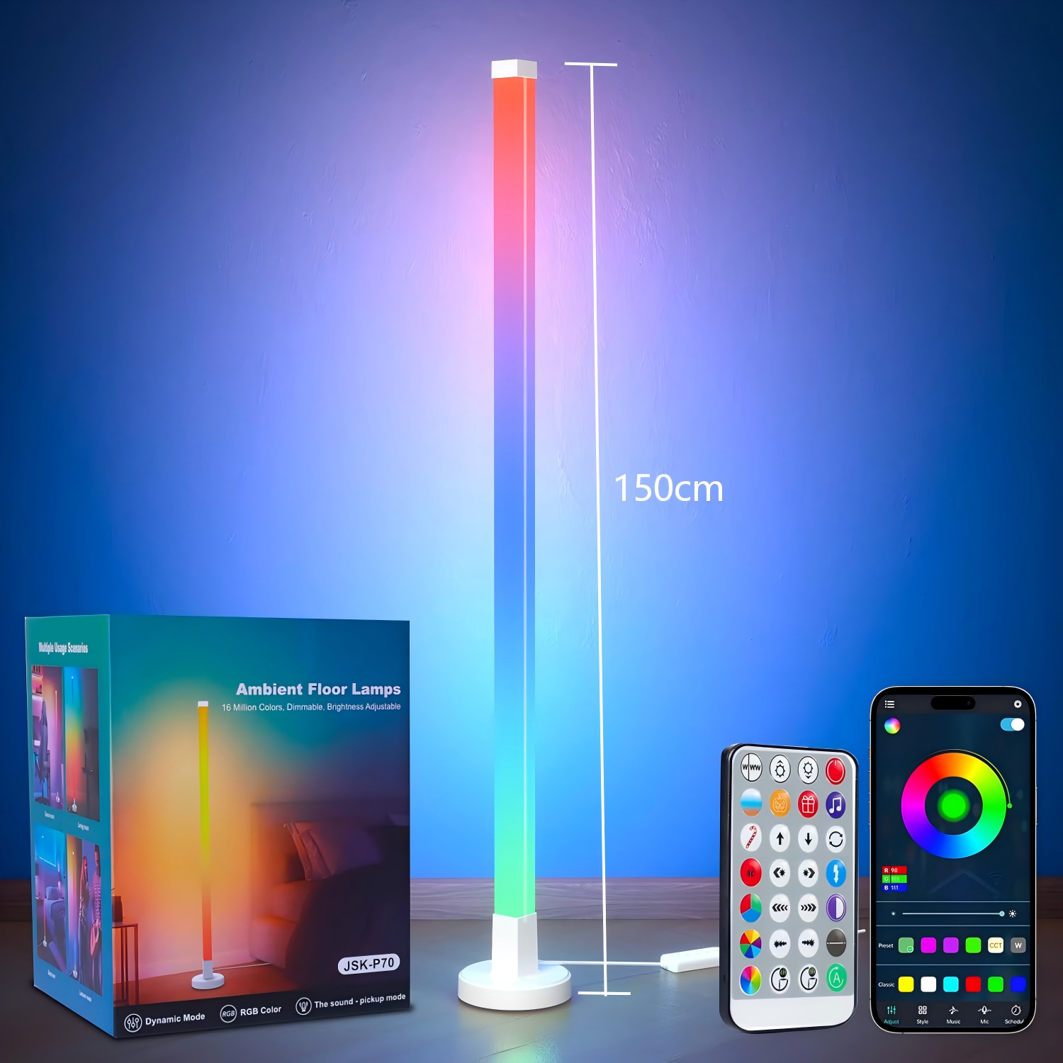 Corner Floor Lamp Smart RGB Co - Smart Bulb avaliação e preço