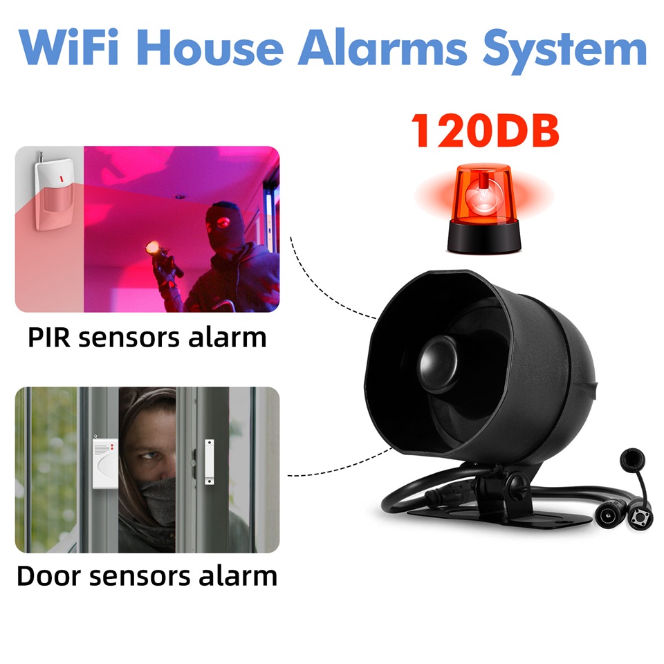 KERUI 120db Siren Alarm System - Smart Home Demo Kit avaliação e preço
