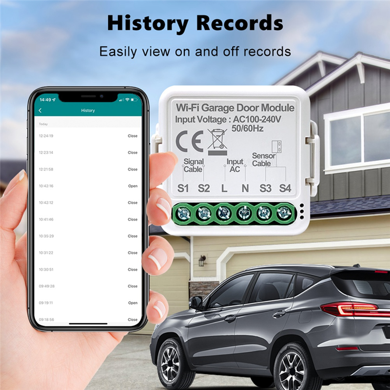T35C Tuya Smart WiFi Garage Do - Smart Garage Door Opener avaliação e preço