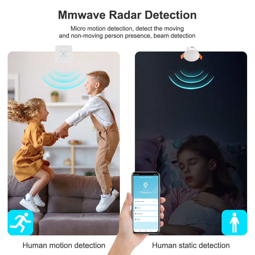 ZigBee MmWave Radar Human Pres - Zigbee Motion Sensor avaliação e preço