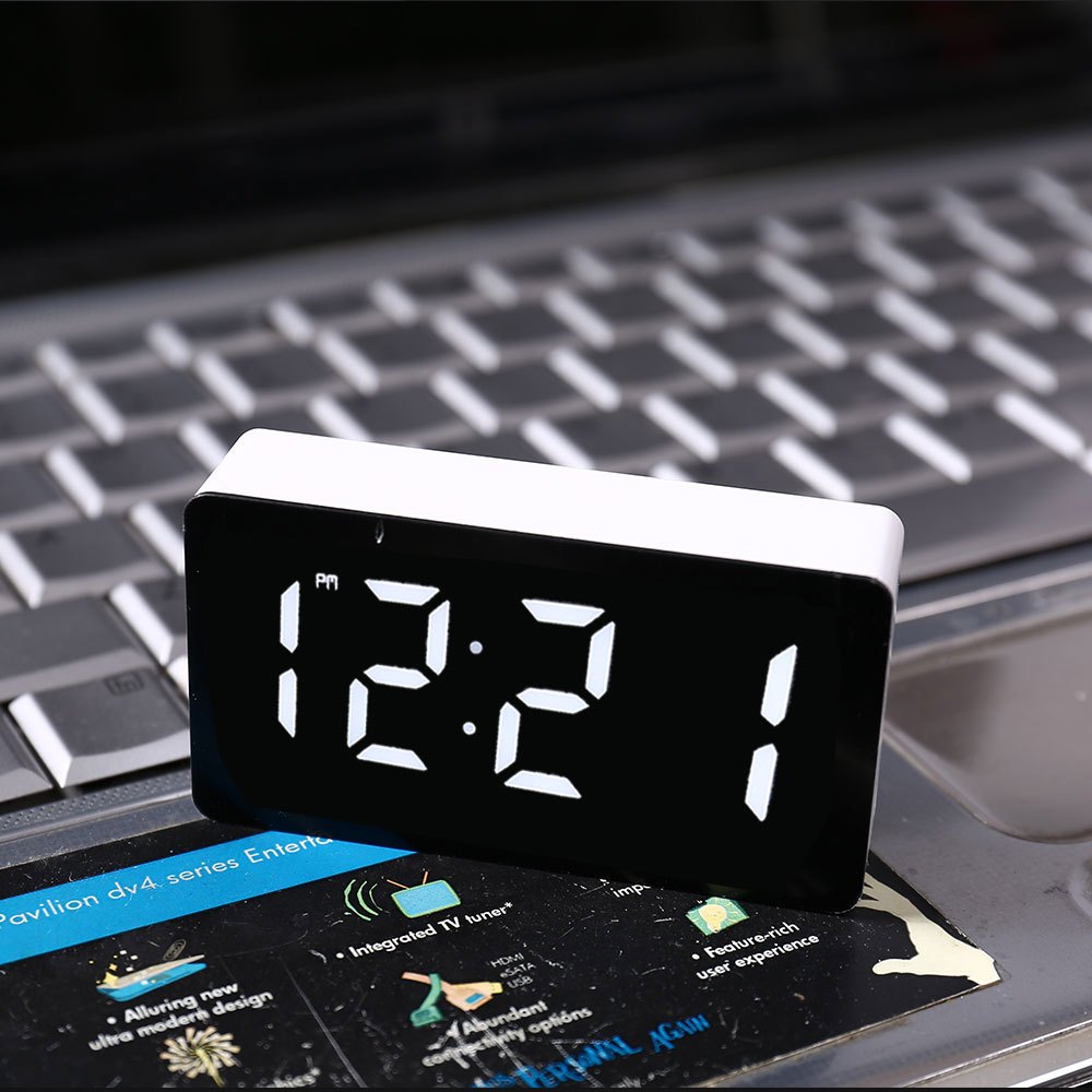 LED Electronic Watch Mirror Al - Smart Home Utilities avaliação e preço