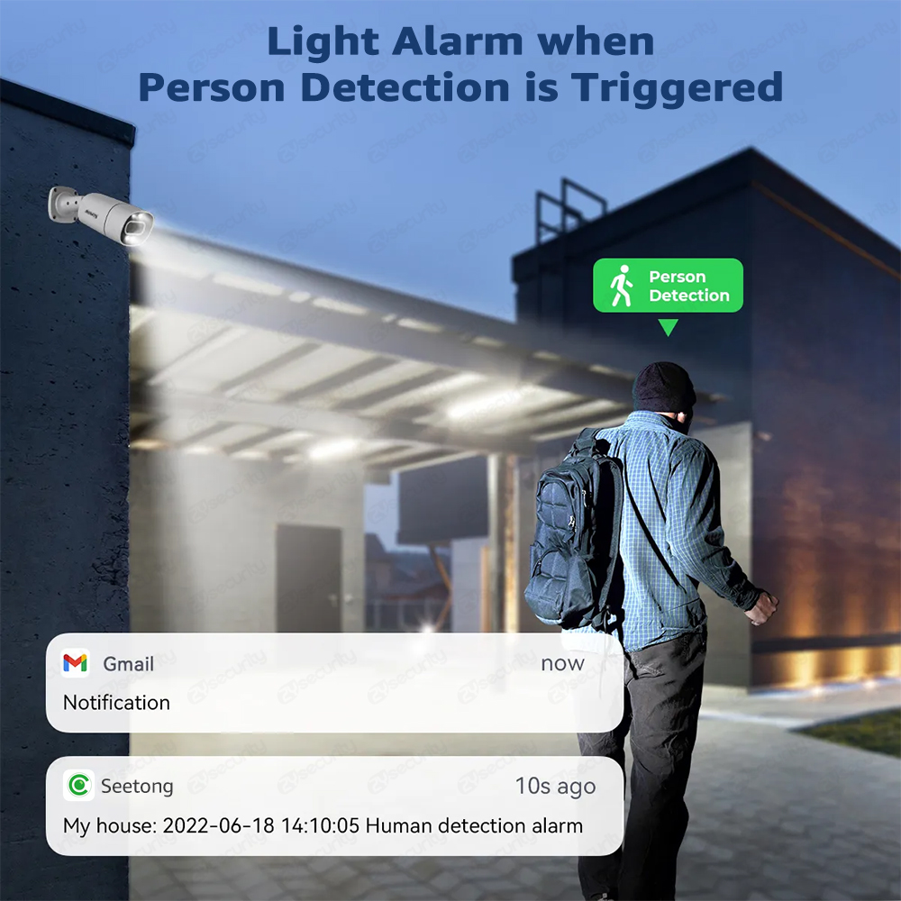 4K PoE Security Camera System  - Smart Home Outdoor Camera avaliação e preço
