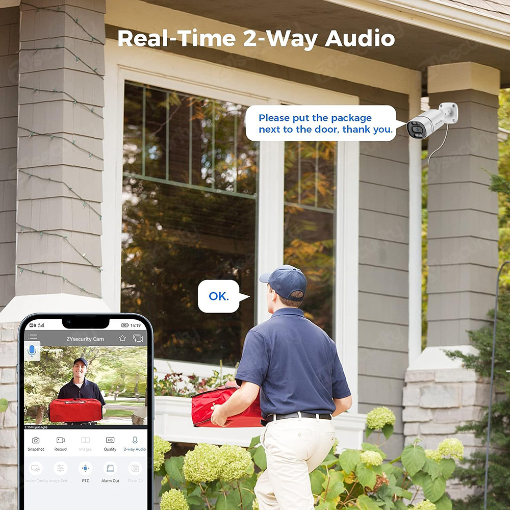4K PoE Security Camera System  - Smart Home Outdoor Camera avaliação e preço