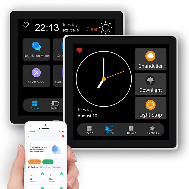 FUERS 4 Inch Touch Screen Mult - Smart Home Panel avaliação e preço