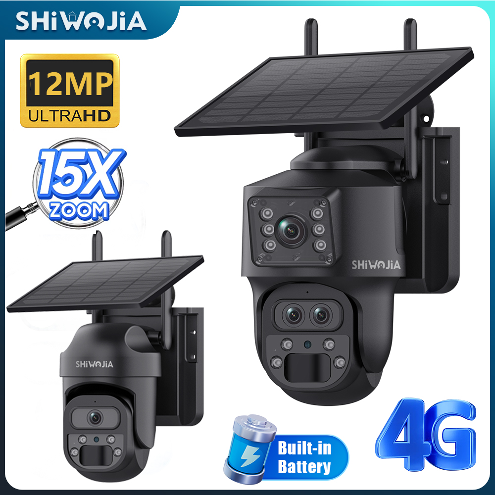 SHIWOJIA 15X ZOOM Solar Camera - Smart Home Outdoor Camera avaliação e preço