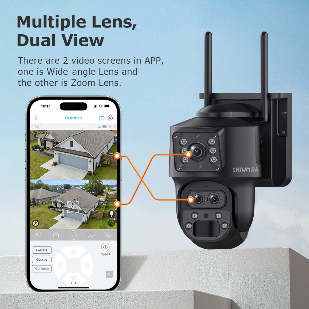 SHIWOJIA 15X ZOOM Solar Camera - Smart Home Outdoor Camera avaliação e preço