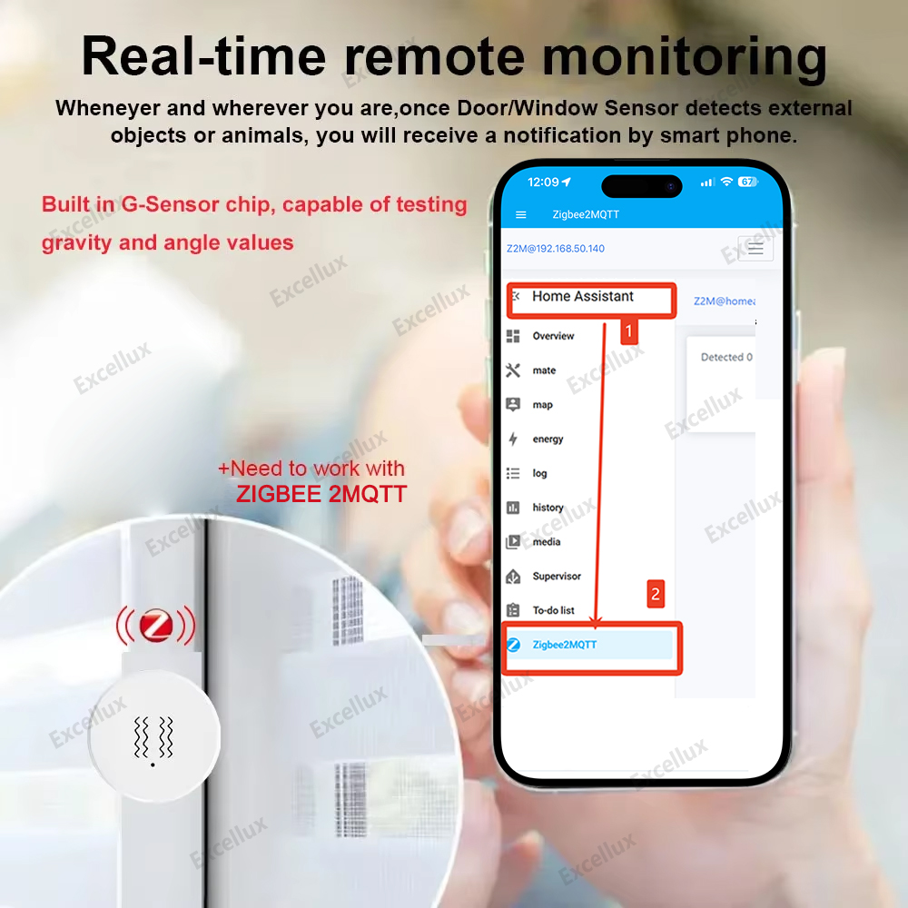 Zigbee 3.0 Smart Vibration Sen - Zigbee Motion Sensor avaliação e preço