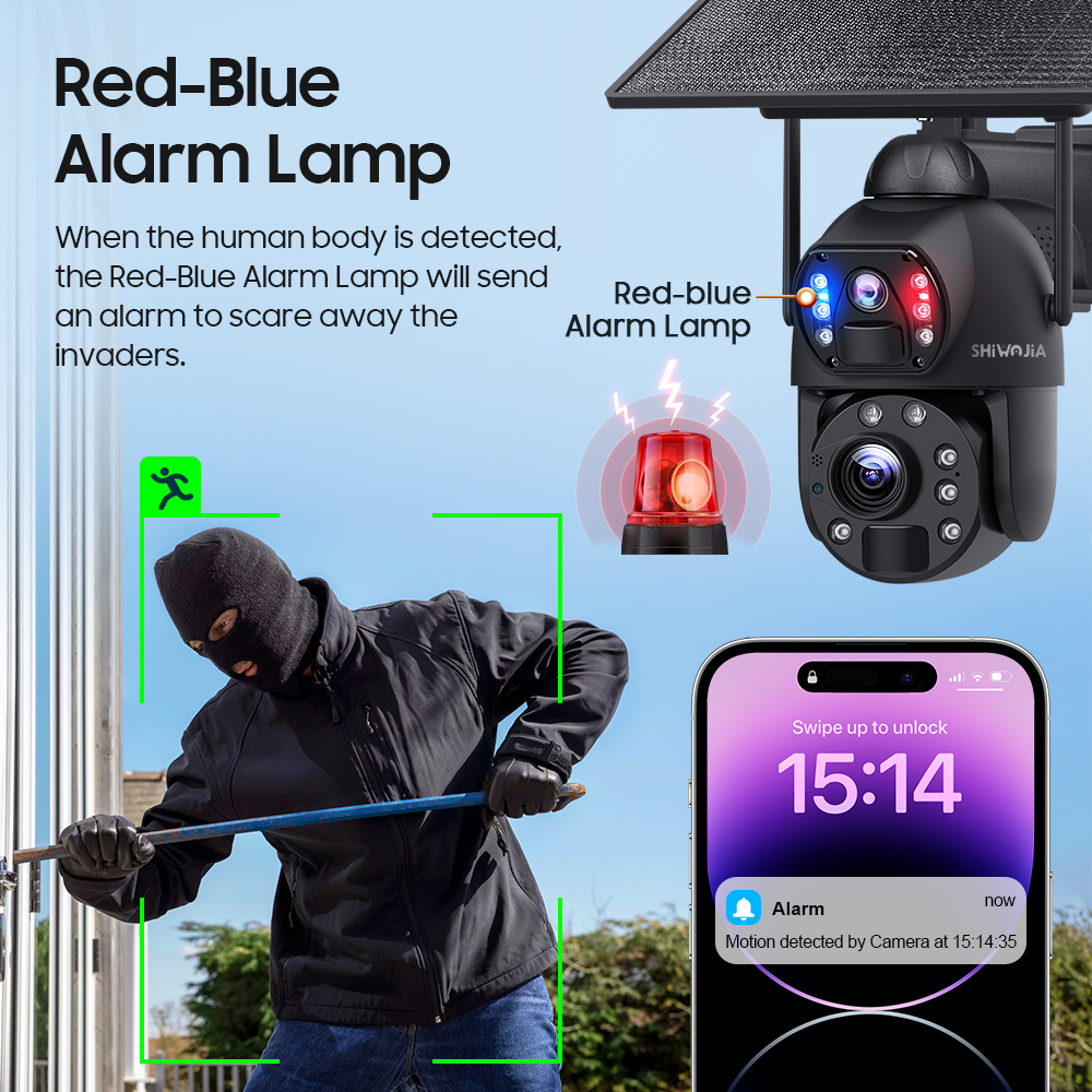 SHIWOJIA 50X ZOOM Solar Camera - Smart Home Outdoor Camera avaliação e preço