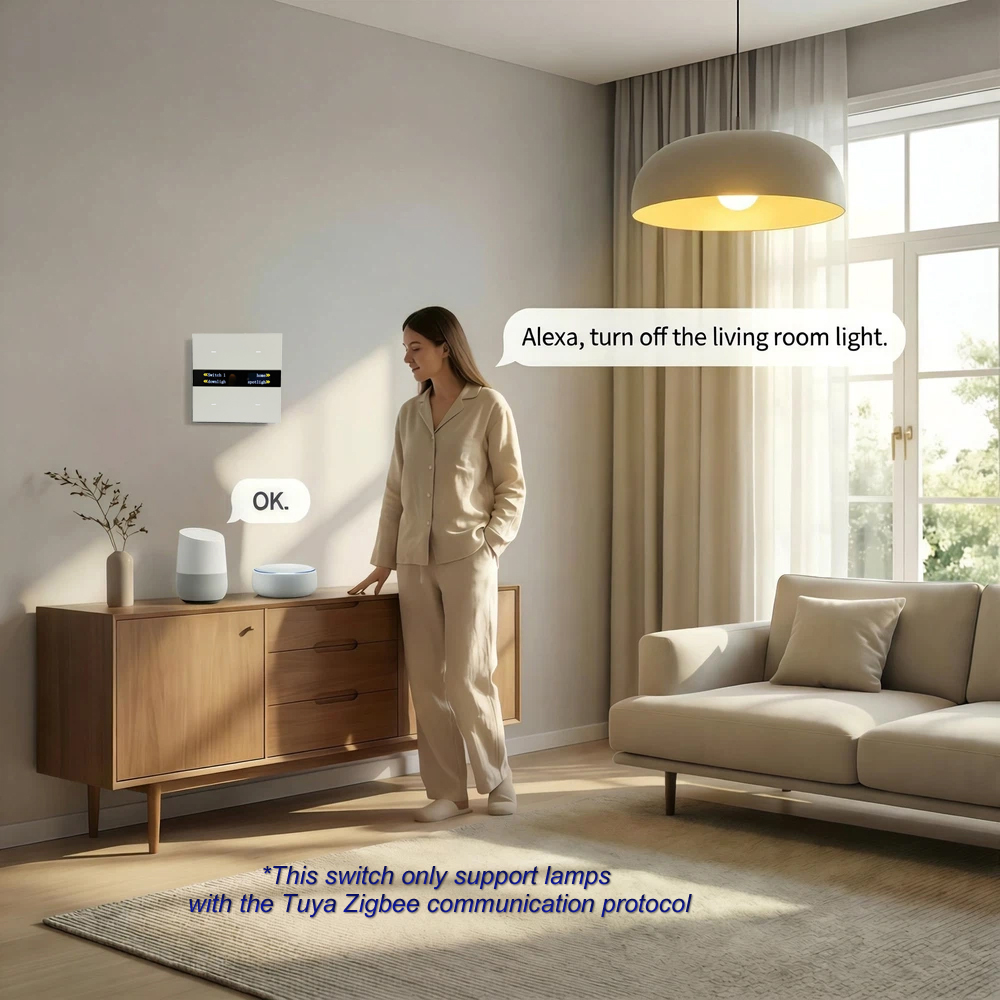 M8 Pro Zigbee Smart Switch Pan - Smart Home Panel avaliação e preço