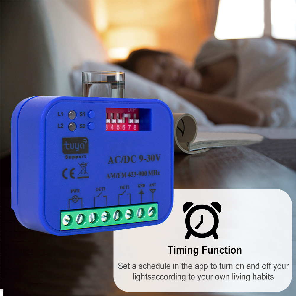 2CH 433-868MHz WiFi Garage Doo - Smart Garage Door Opener avaliação e preço